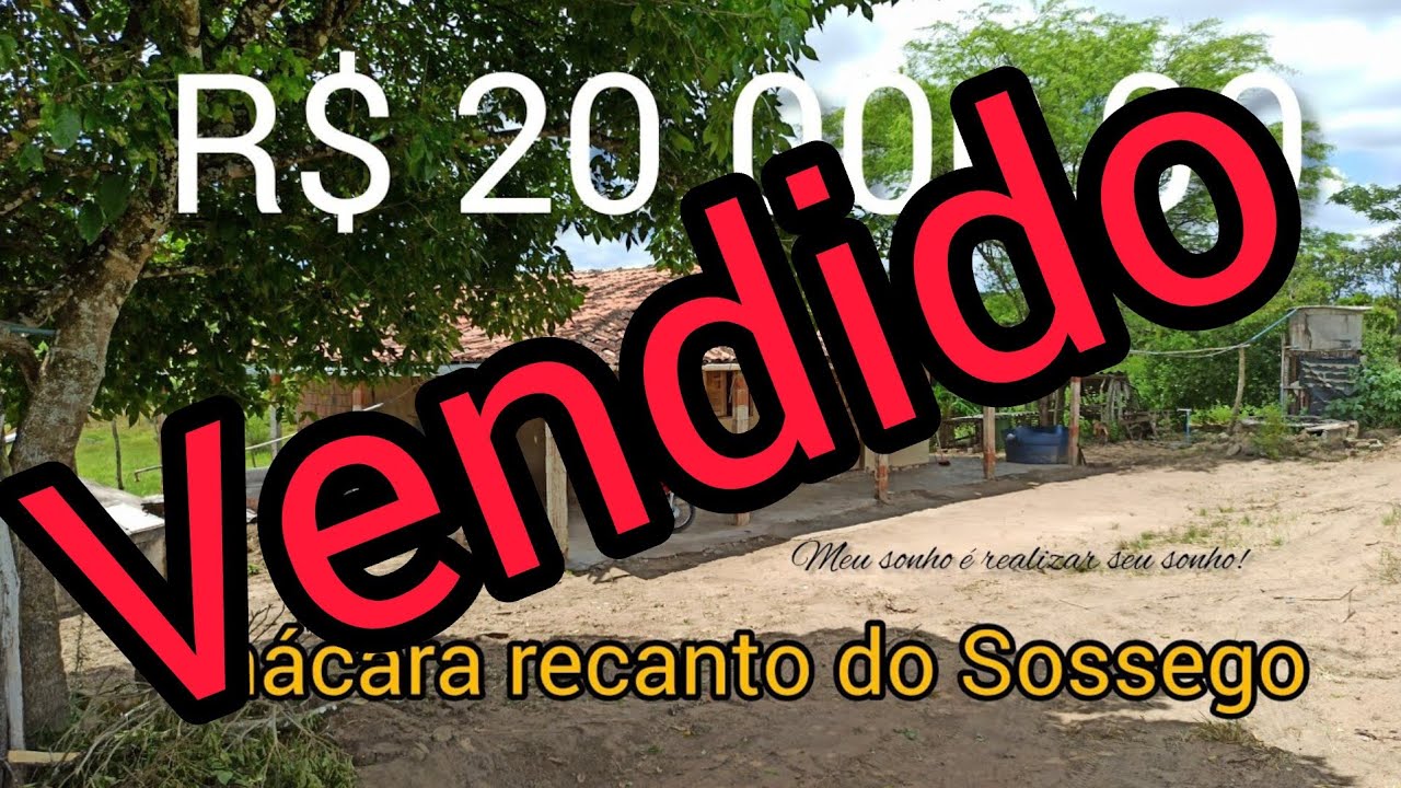 🏡 CHÁCARA RECANTO DO SOSSEGO 🏡 R$ 20.000,00