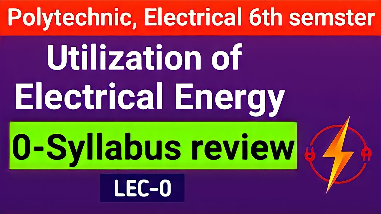 Utilization of electrical energy | Polytechnic 6th semester | UEE 6th semester | Illumination |
