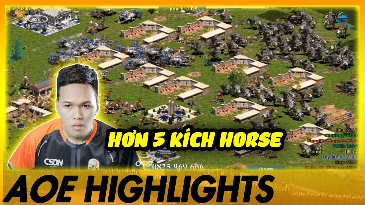 SIÊU PHẨM KHI Chim Sẻ Đi Nắng phải đối đầu với 5 kích HORSE THẦN | AoE Highlights