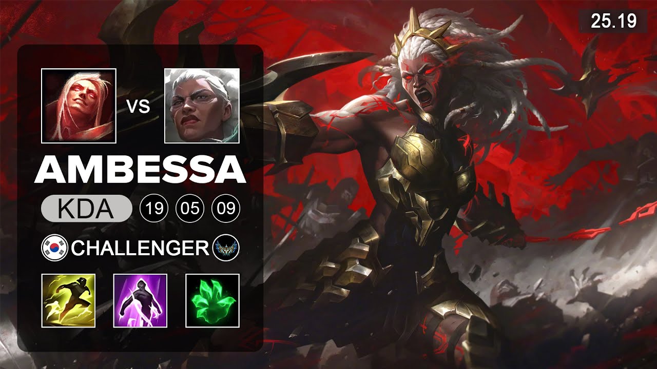 Ambessa vs Vladimir Top - KR Challenger - Patch 25.19 Season 15