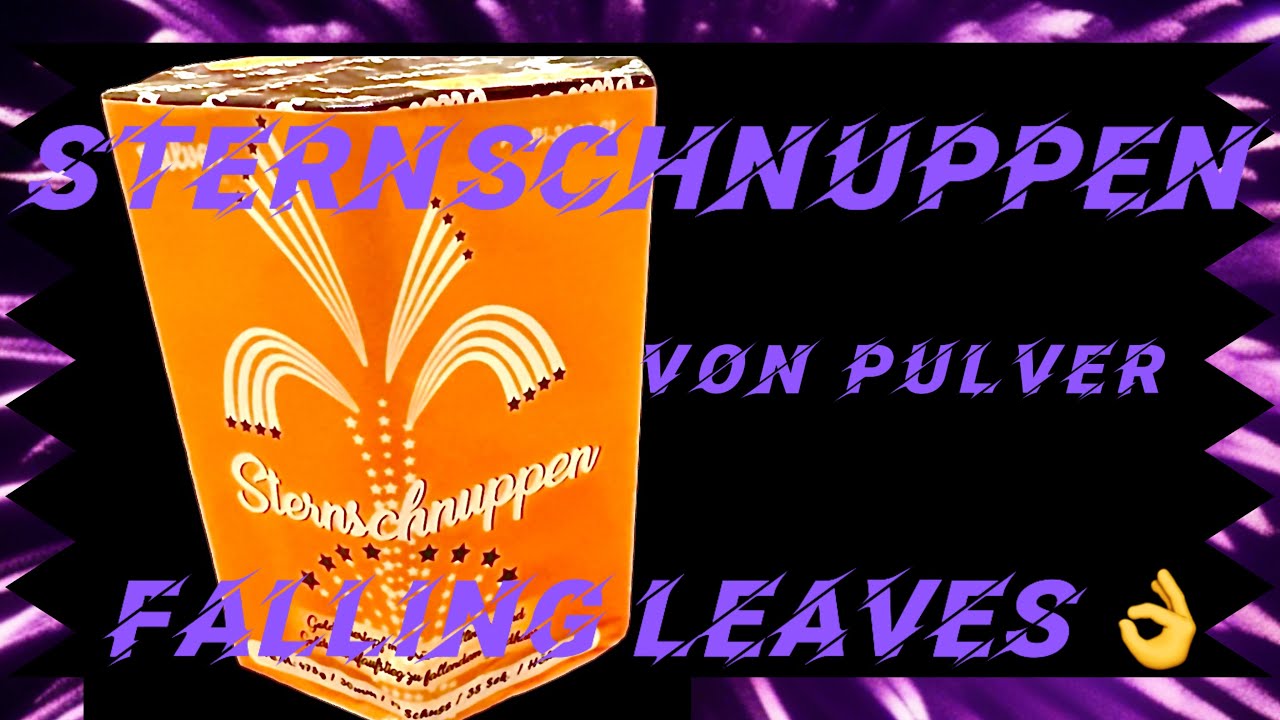 Sternschnuppen von Pulver Pyrotechnik - Sehr edle Falling Leaves