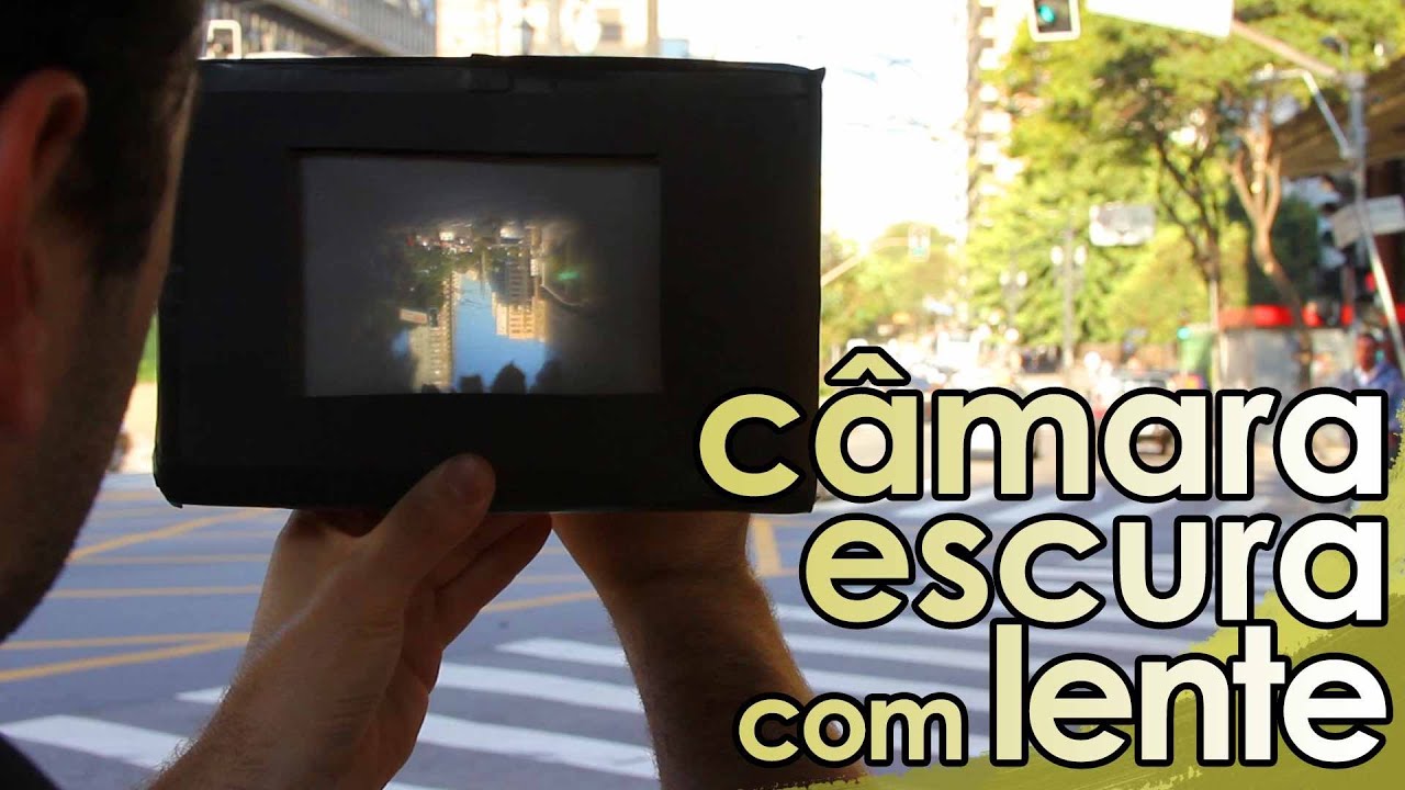 Câmara escura com lente (EXPERIÊNCIA de FÍSICA)