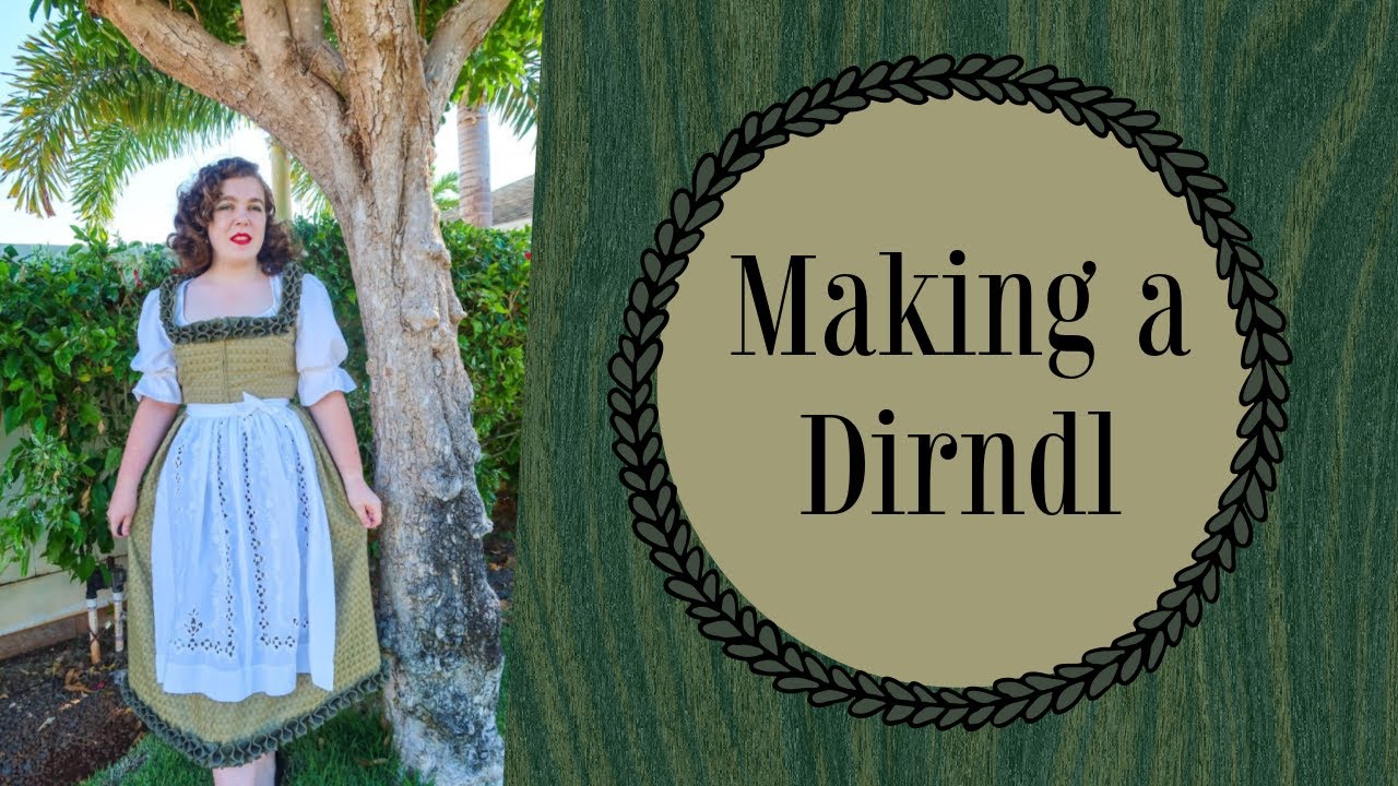 Making a Dirndl, Out of 95% Thrifted Material!