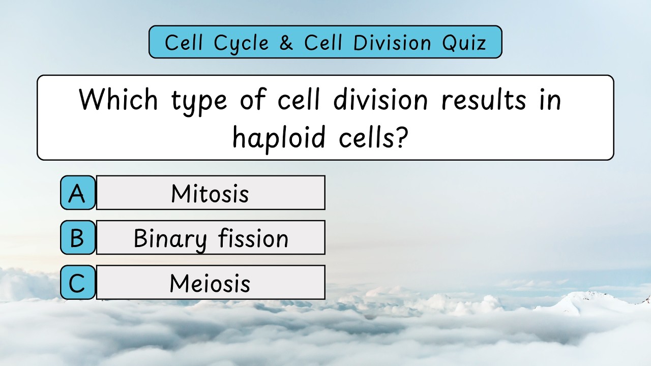 Cell Cycle & Cell Division Quiz | 30 Most Important MCQs for NEET, MCAT, AP, A-Level Biology
