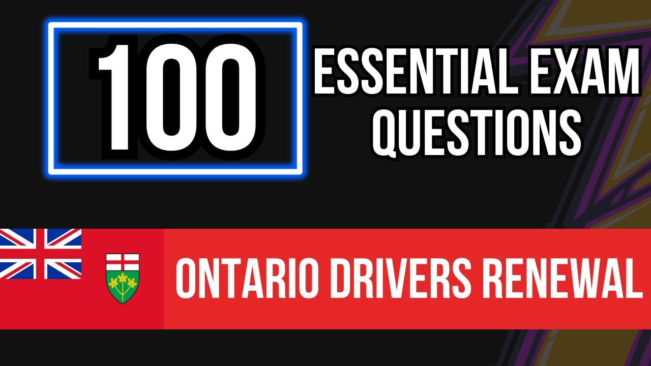 G1 Practice Test Ontario 2026 - Driver's Written Exam (100 Essential Exam Questions)