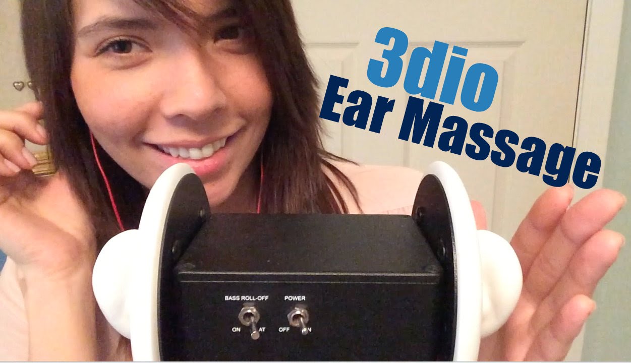 ASMR 3dio Ear Massage and Soft Whispers