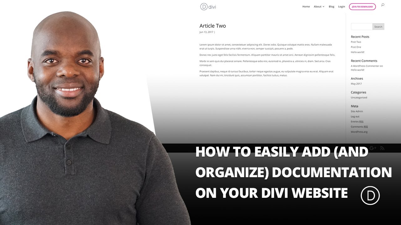 How to easily add and organize documentation on your Divi website