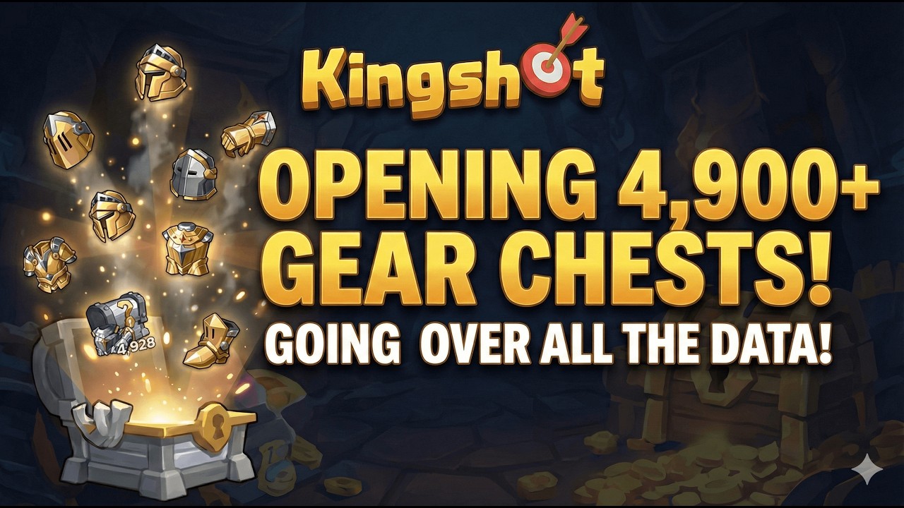 OPENING 4,900+ Lucky Hero Gear Chests 👀⚔️Can We Get Lucky? #kingshotgames #mobilegaming #gaming
