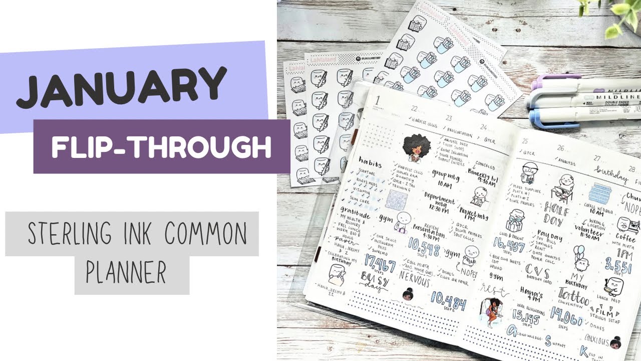 January Flip-Through | What Worked & What Changed | Sterling Ink Common Planner