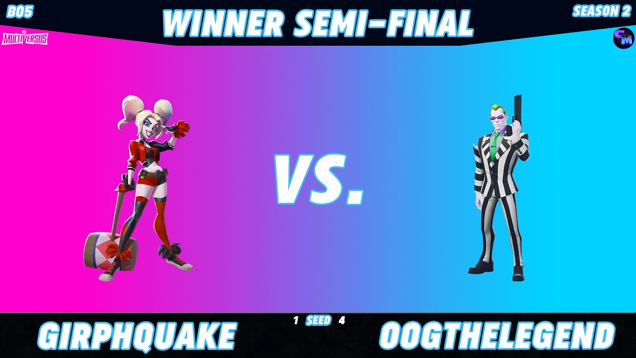 [S2] Multiversus Singles #1 - Winner Semi Finals - Girphquake (Garnet) v OogTheLegend (Agent Smith)