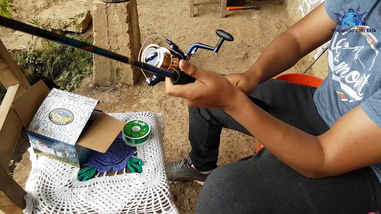 ¿Cómo preparar una Caña de pescar?  #ViajandoconErik