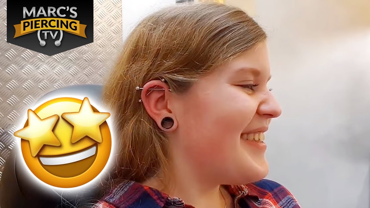 💉 Das GEILSTE DOUBLE CROSSED Industrial des Jahres!! 💉 Marc's Piercing TV