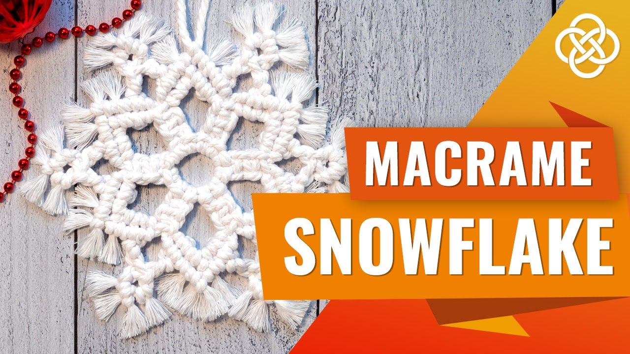 Снежинка в технике макраме | DIY  | Урок макраме