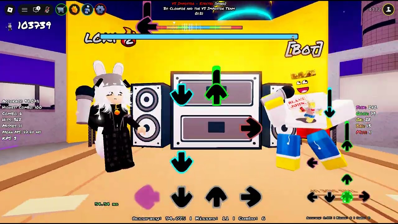 Ejected - Vs. Imposter (Funky Friday) + a cool glitch