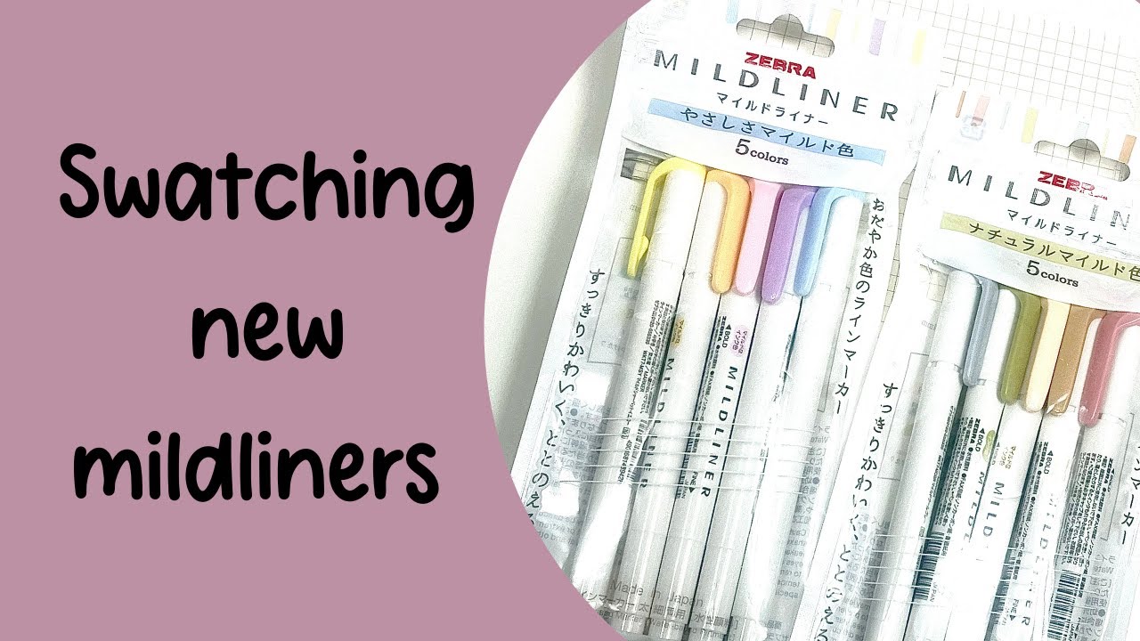 Swatching the New Zebra Mildliners! New 2022 Colors &hearts;
