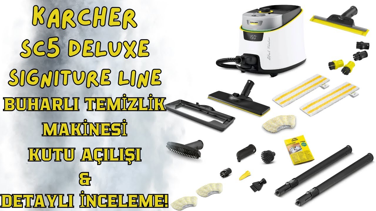 Karcher SC5 Deluxe Signiture Line Buharlı Temizlik Makinesi Kutu Açılışı & İnceleme! Buharın Gücü!