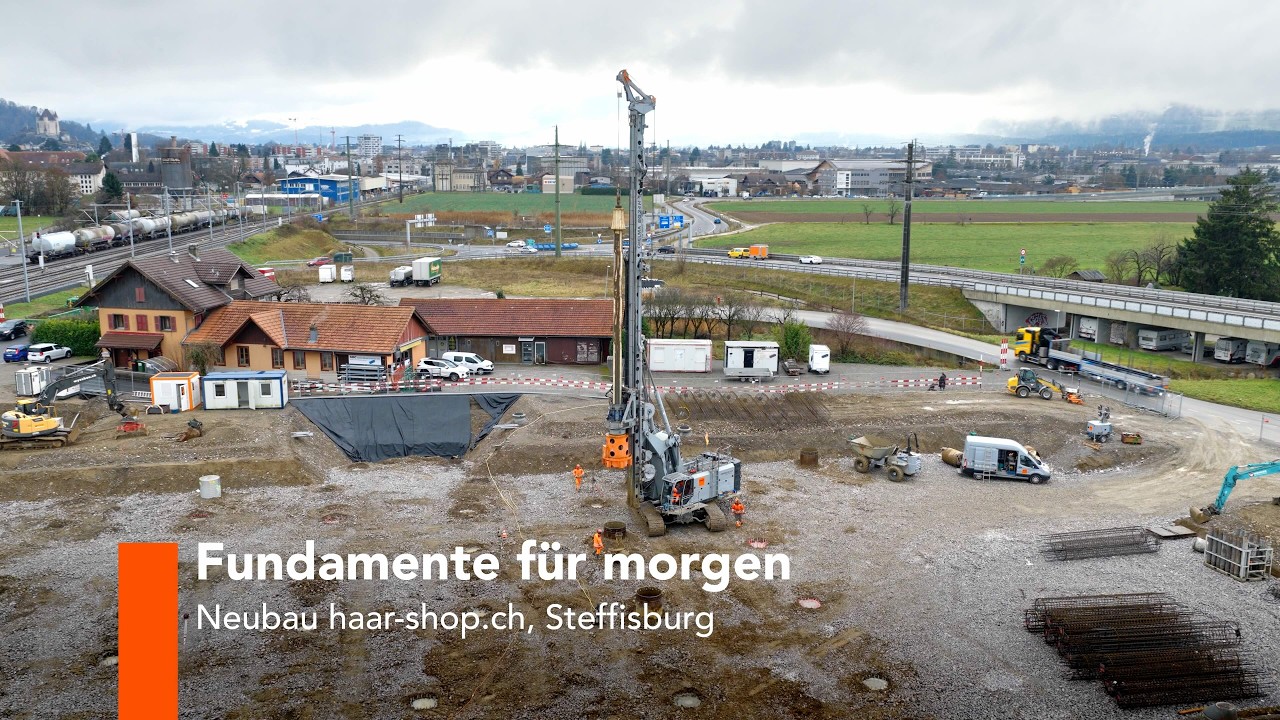 Fundamente für morgen - Neubau haar-shop.ch, Steffisburg