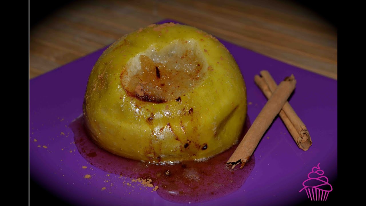 Manzanas asadas al microondas
