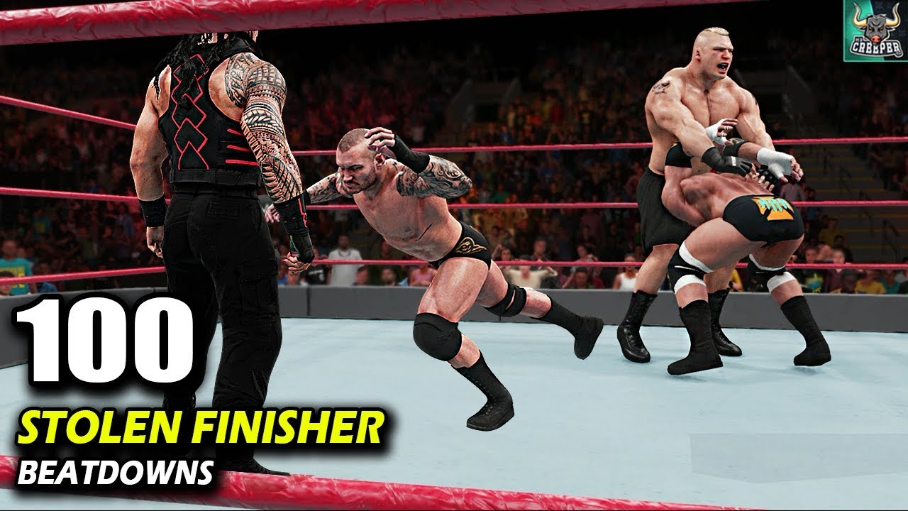 WWE 2K18 Top 100 Stolen Finisher Beatdowns!!! WWE 2K19 Countdown