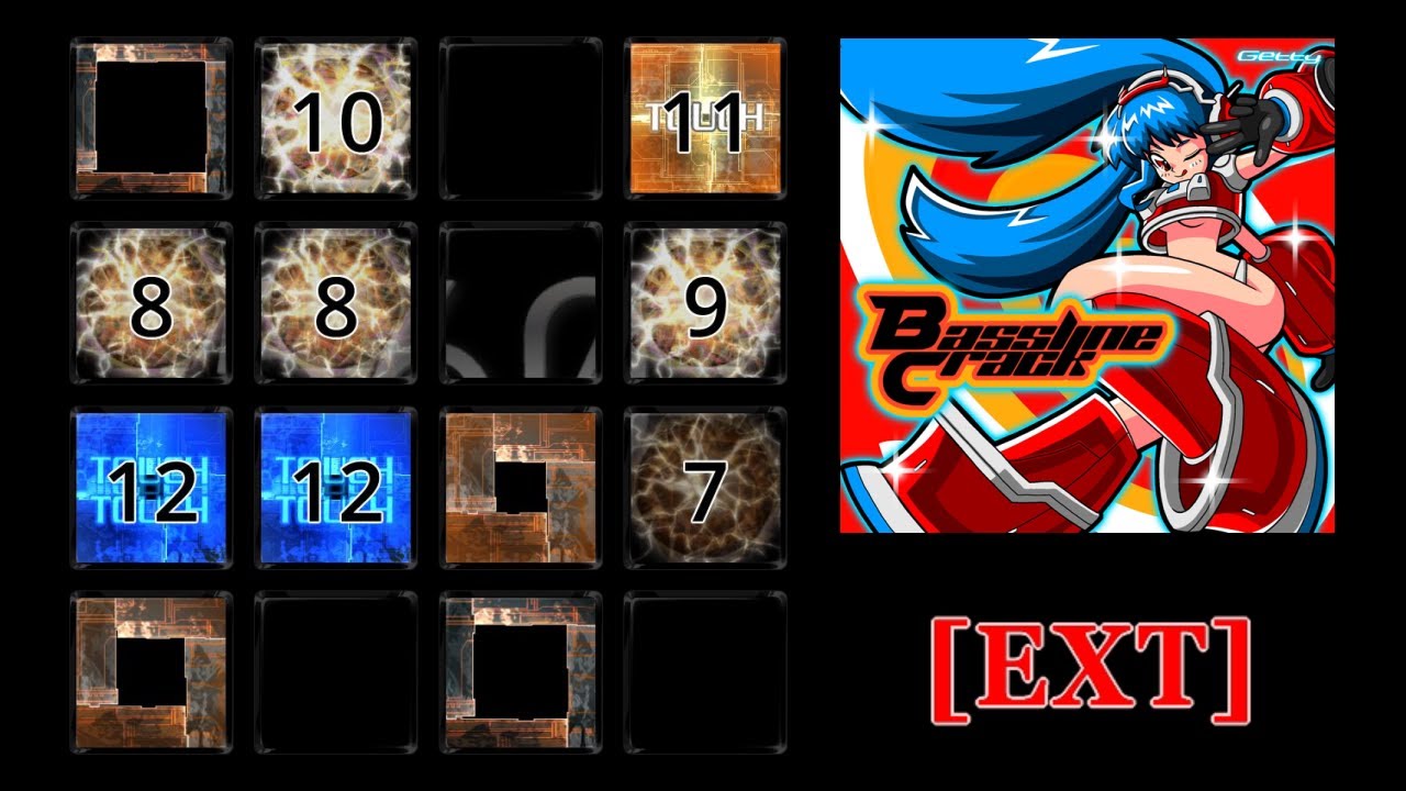 【jubeat beyond the Ave.】Bassline Crack [EXT] 譜面確認