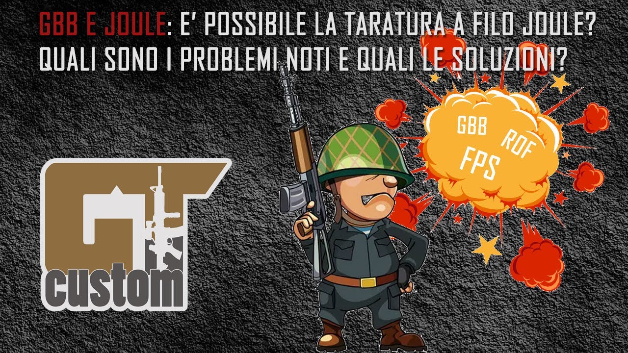 Gas Blow Back e taratura al Joule. Possibile?