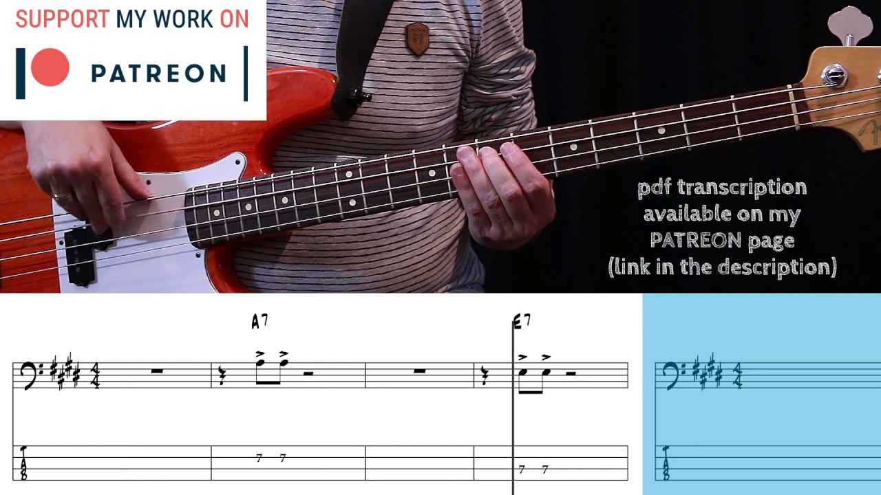 Fleetwood Mac - Shake Your Moneymaker (Bass cover with tabs)