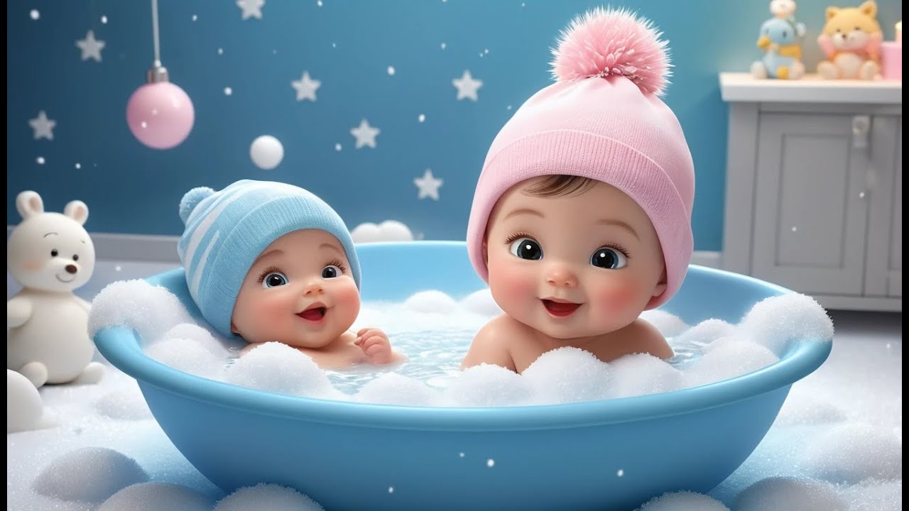Baby’s Snow Bath | Fun Learning & Action Song for Toddlers