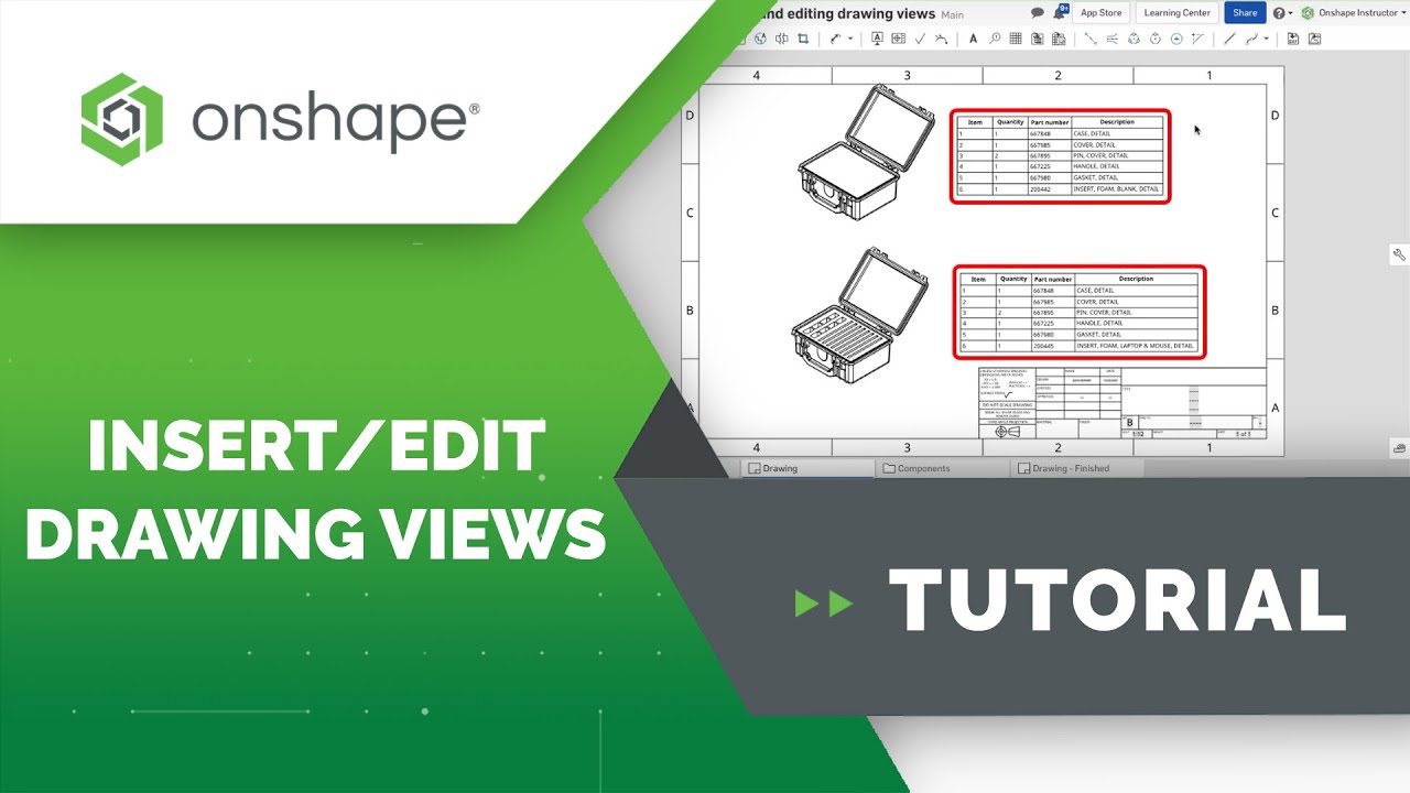 Inserting and Editing Drawing Views