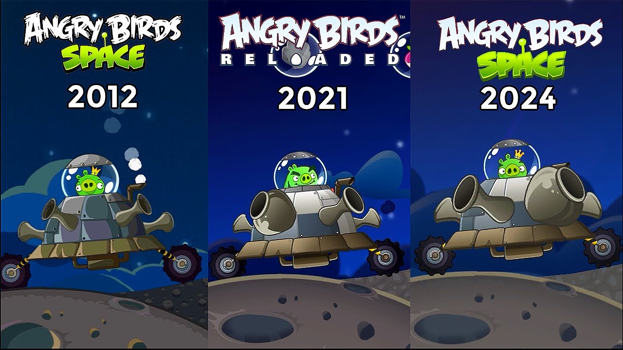 Angry Birds Space VS Angry Birds Reloaded VS Angry Birds Space MOD