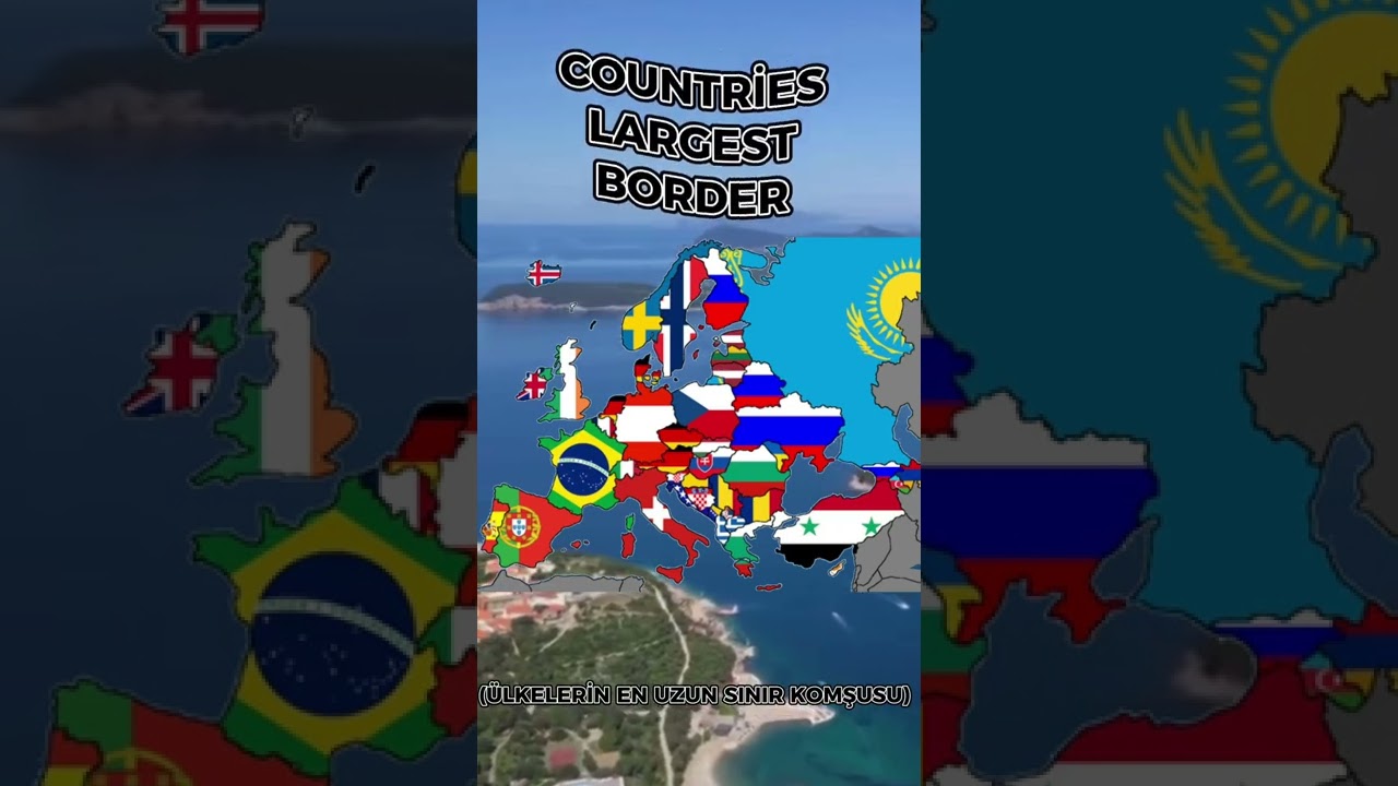 Countries largest border|#shorts  #europe  #earth  #keşfet  #nowar #viral  #neighbors #new #earth