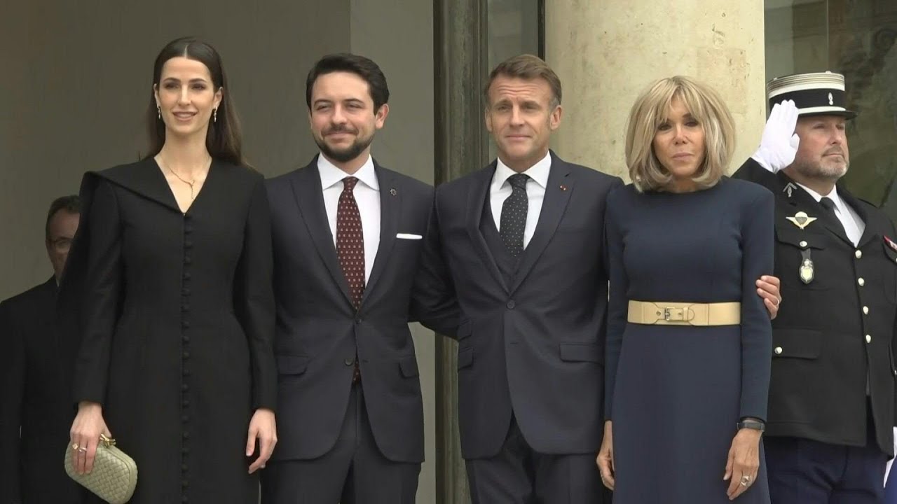 Macron reçoit le prince héritier de Jordanie | AFP Images