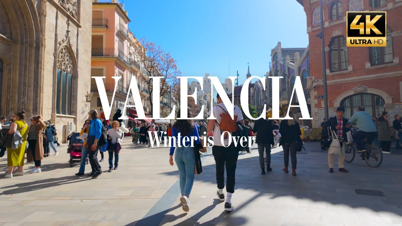 VALENCIA 2024 in 4K - Winter is over / Old Town & Russafa in Weekend