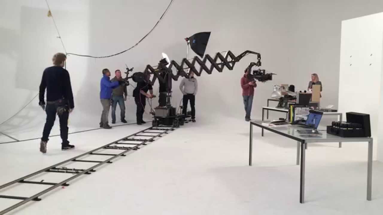 Scissor mini telescopic camera crane @ Filmdynamics.nl