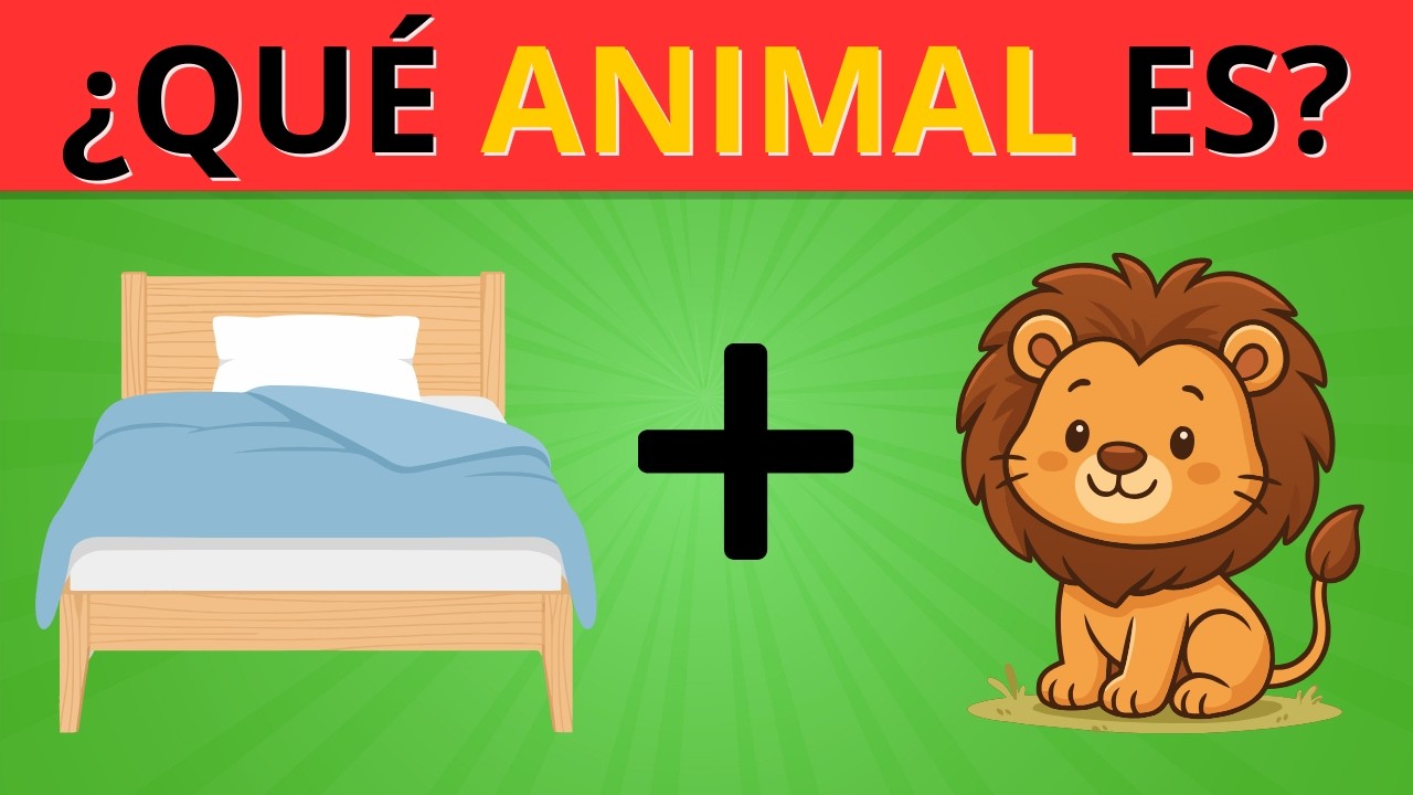 ADIVINA 50 ANIMALES POR LOS EMOJIS 🐻➕🐜 | SOLO LOS MÁS INTELIGENTES LOS DESCUBREN TODOS 😱