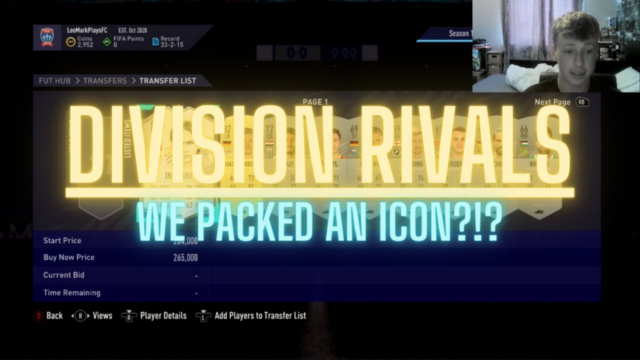RANK 1 DIVISION 4 RIVALS REWARDS | FIFA 21