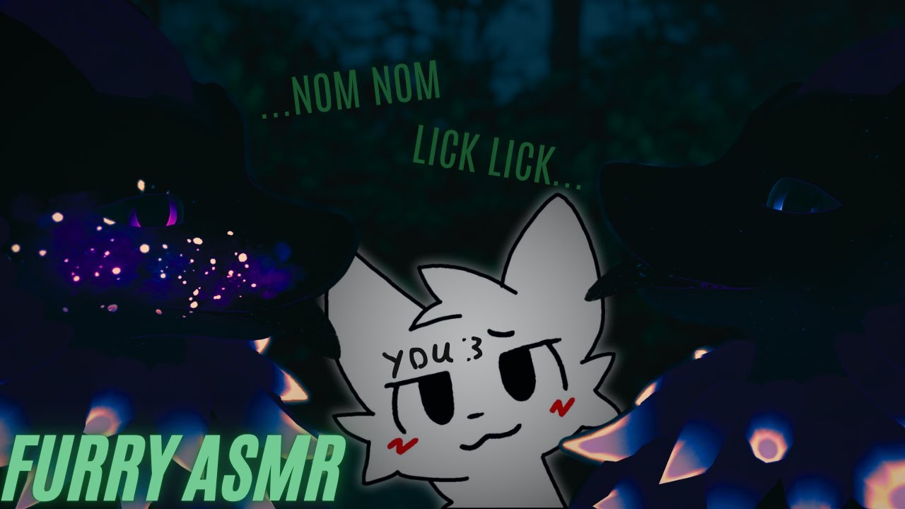 [Furry ASMR] Two Wolves Eats and Noms on Your Ears (No Talking, Ambience Noise)