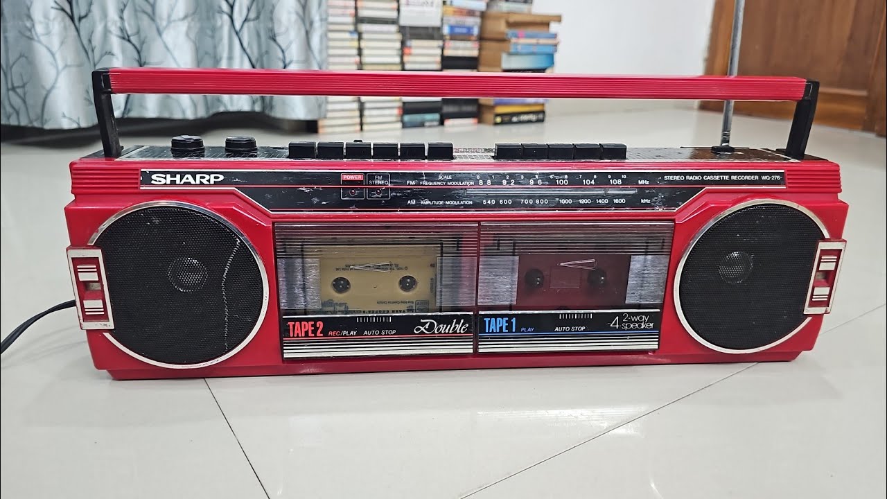 Vintage Sharp Boombox WQ- 276 Stereo Radio Cassette...9023321435..