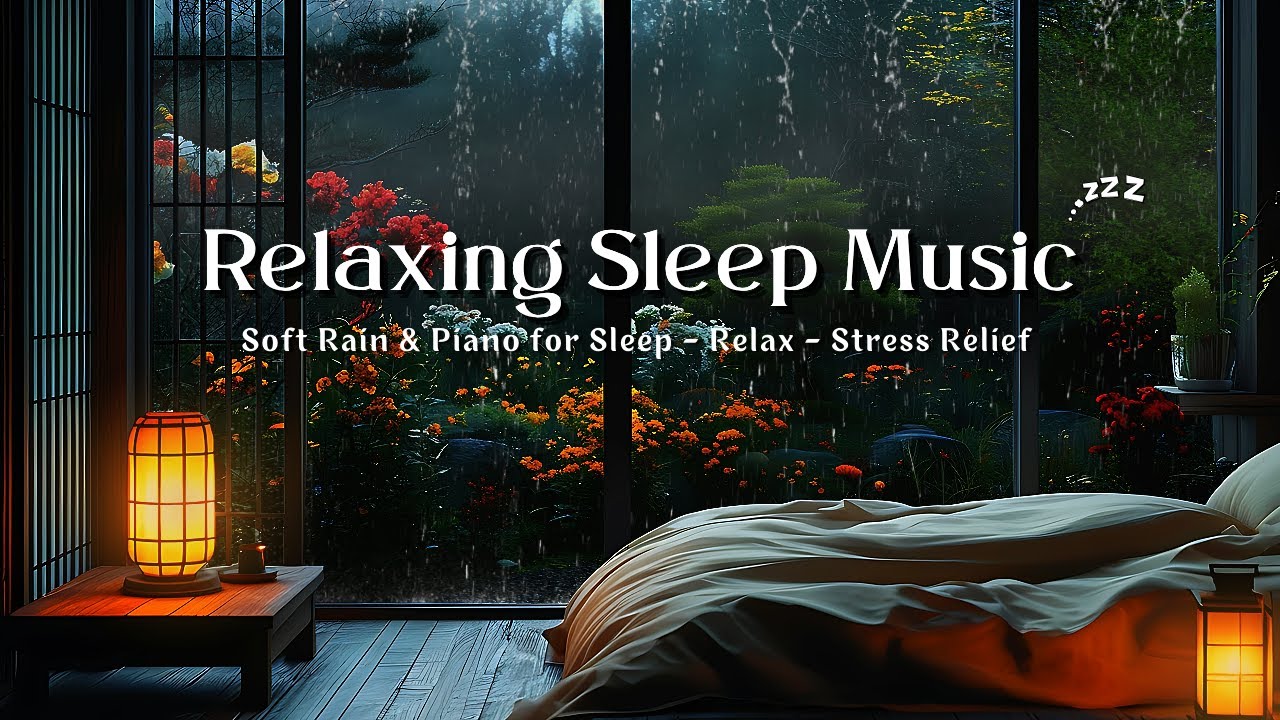 🌧️ Rainy Night Ambience & Piano 🌙 Deep Sleep Sounds for Stress Relief, Healing Dreams & Stillness ✨
