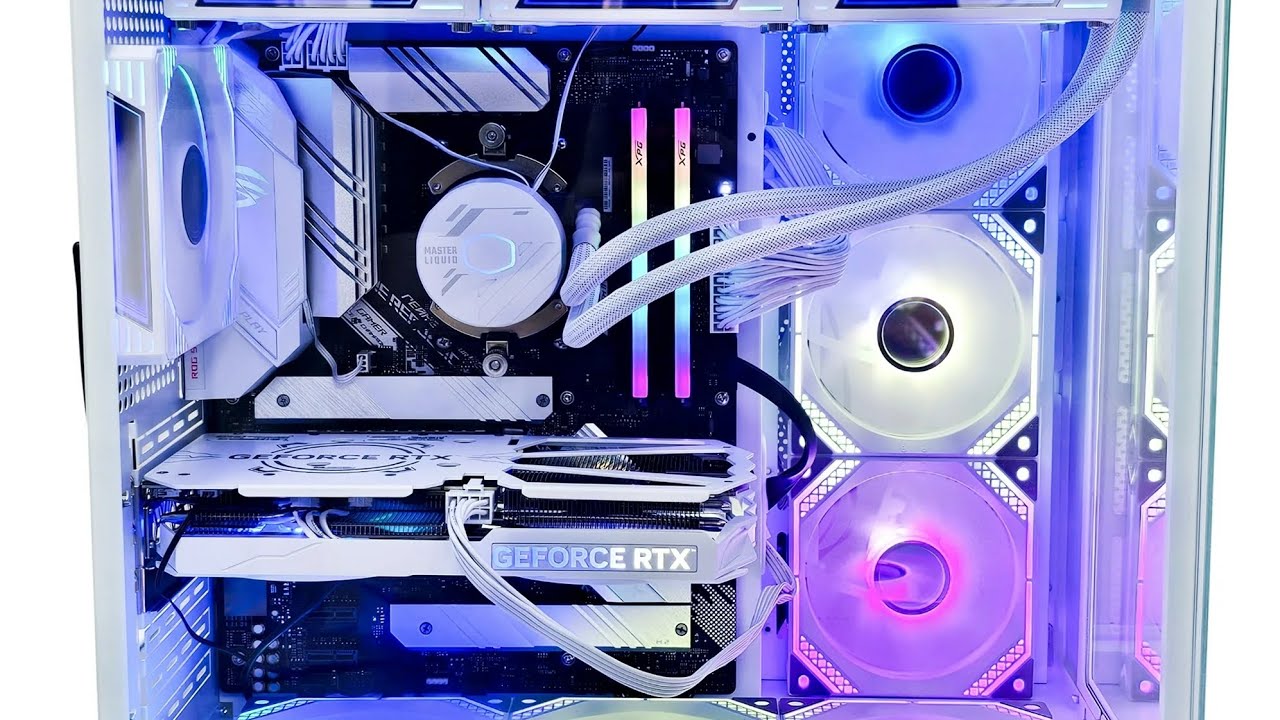 BLAZINGTECH EX BLAZE GAMING PC ALL IN WHITE DDR5 #gaming #gamingcomputer #cod #amd #nvidia