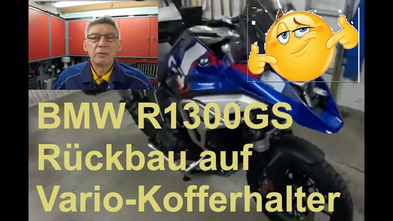 R 1300 GS Rückbau auf original BMW Kofferhalter für 2025er BMW Vario-Koffer