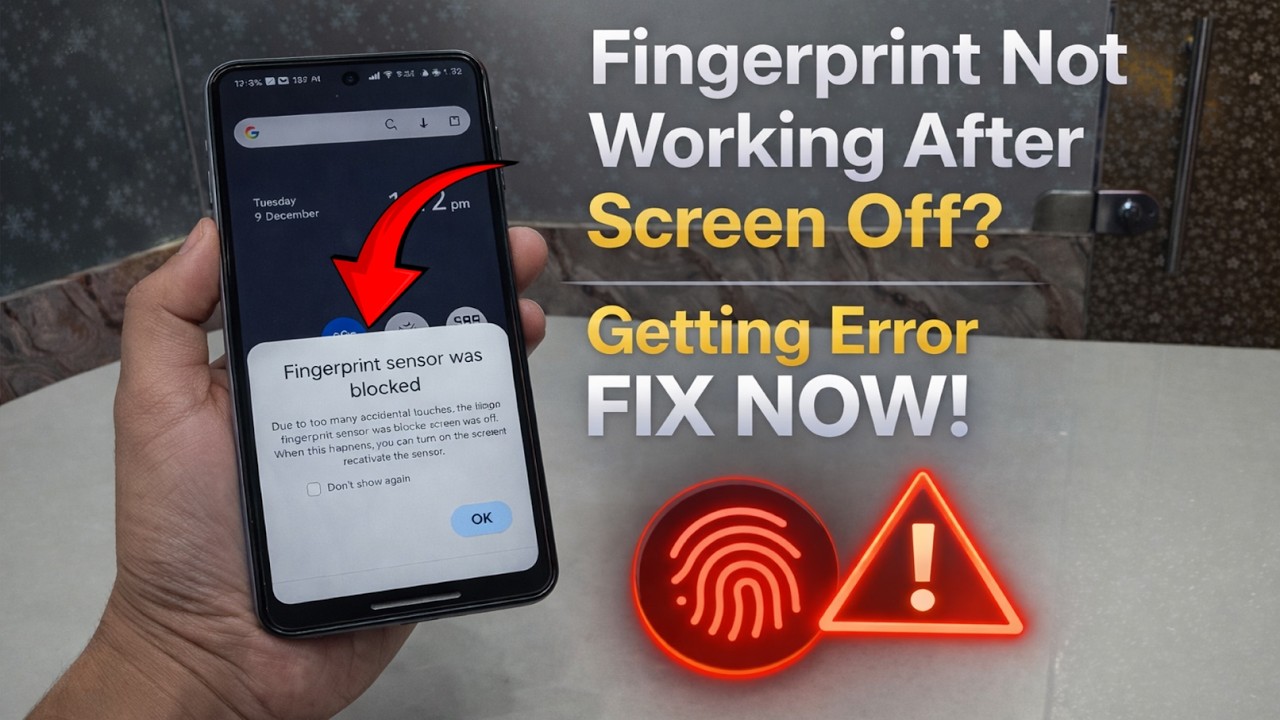 Fingerprint Not Working After Screen Off? Getting Error Fix Now!