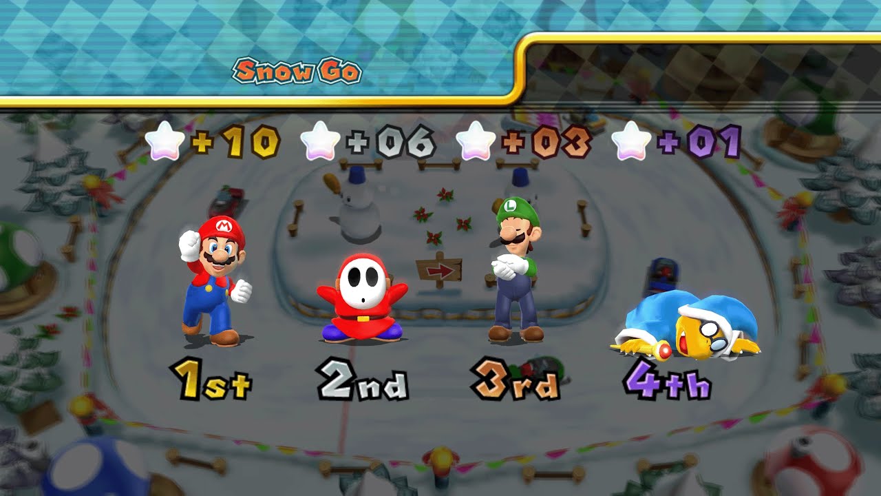 Mario Party 9 - Mario vs Luigi vs Shy Guy vs Magikoopa - Bowser Station