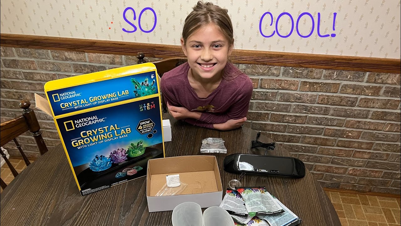 Growing crystals with a National Geographic Crystal Growing Lab! Part 1! Link in description!