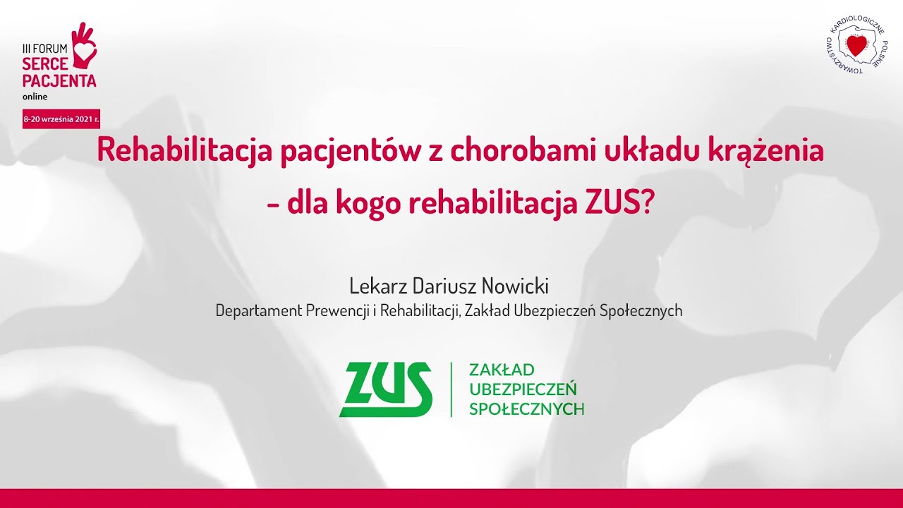 Rehabilitacja pacjent&oacute;w z chorobami ukł. krążenia - dla kogo rehabilitacja ZUS? Forum Serce Pacjenta