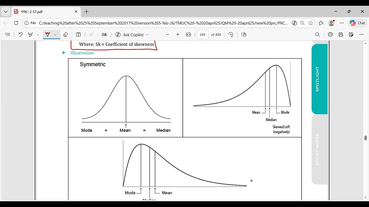 Chapter 8 revision lecture Statistical Measures of Data part 4