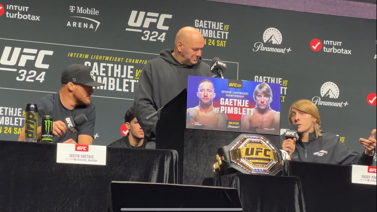 Justin Gaethje UNLOADS on Paddy Pimblett | UFC 324 Press