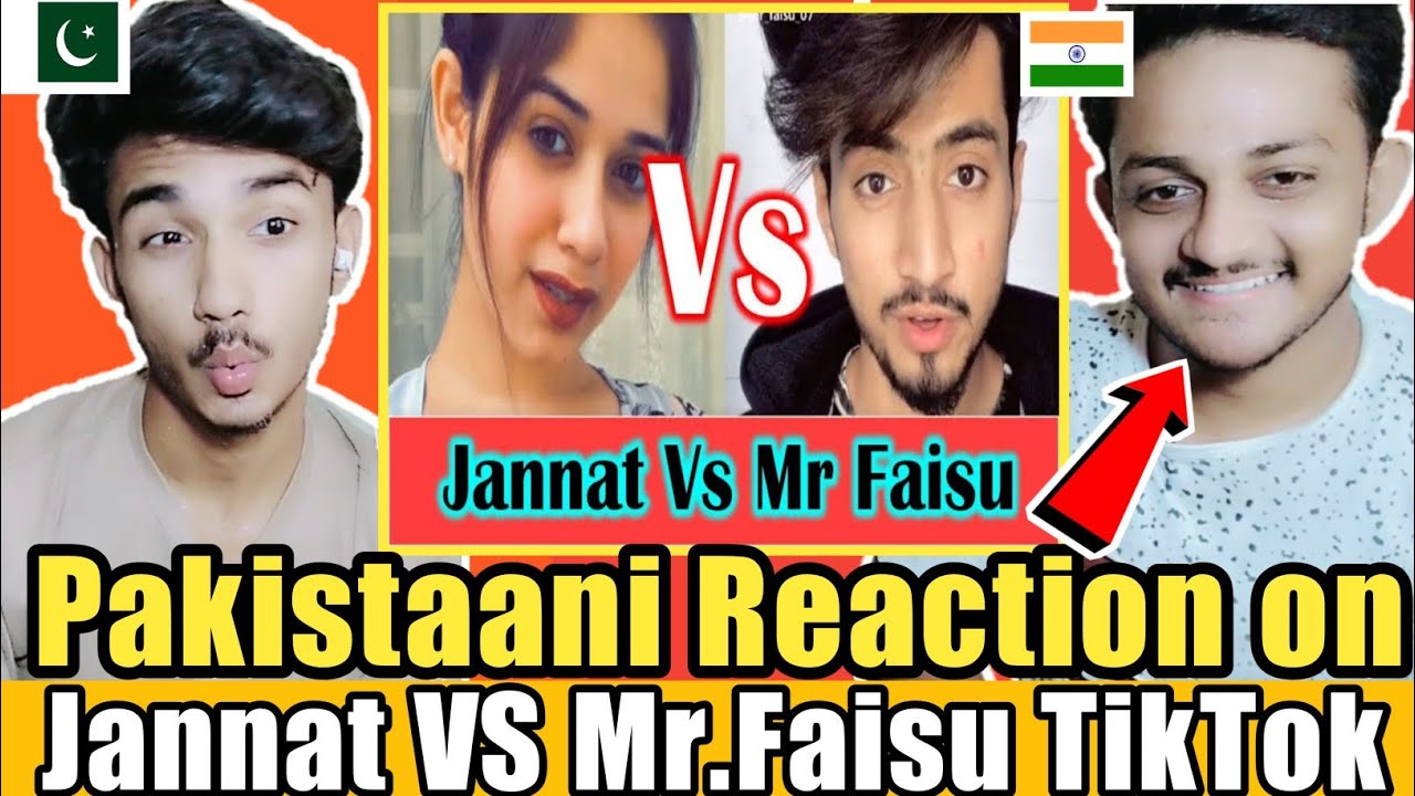 Pakistani Reaction on Indian | Jannat Zubair VS Mr.Faisu Latest TIKTOK | Tiktok