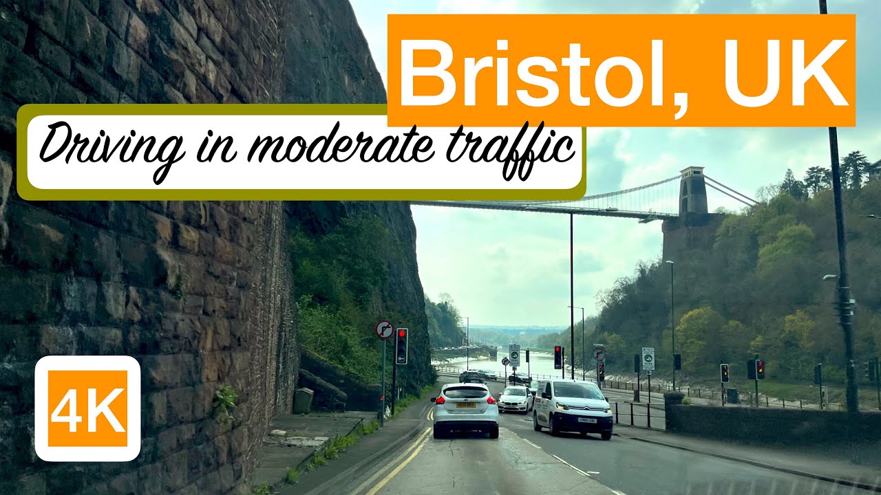 UK 4K live | Driving through the central Bristol