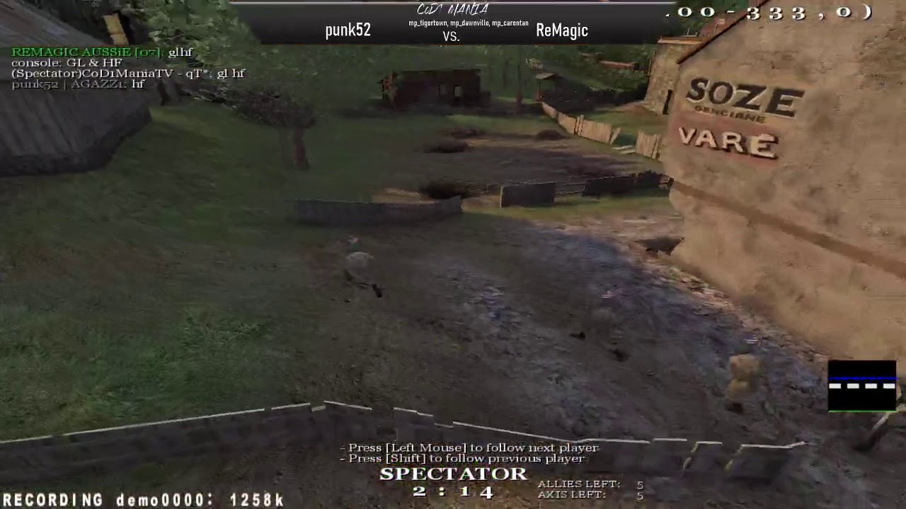 CoD1Mania Cup #1 - punk52 vs ReMagic Final