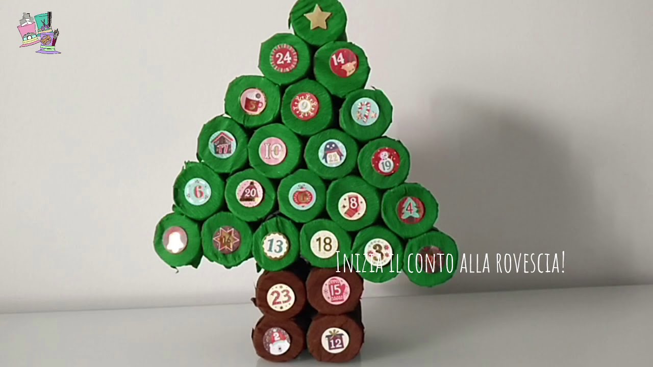 *TUTORIAL* Calendario dell'avvento fai da te con i rotoli carta igienica